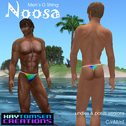 Noosa men's g-string rainbow