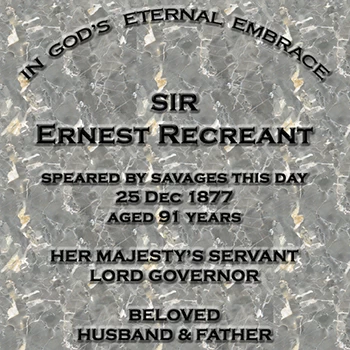 headstone Sir Ernest Recreant 1788-1877